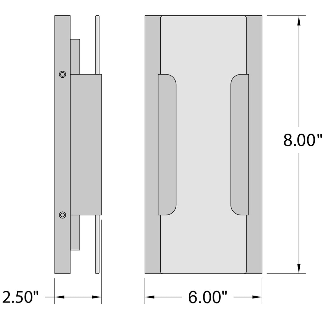 Access Lighting Hubert Outdoor LED Wall Mount, Bronze (20001LEDDMG), image 7