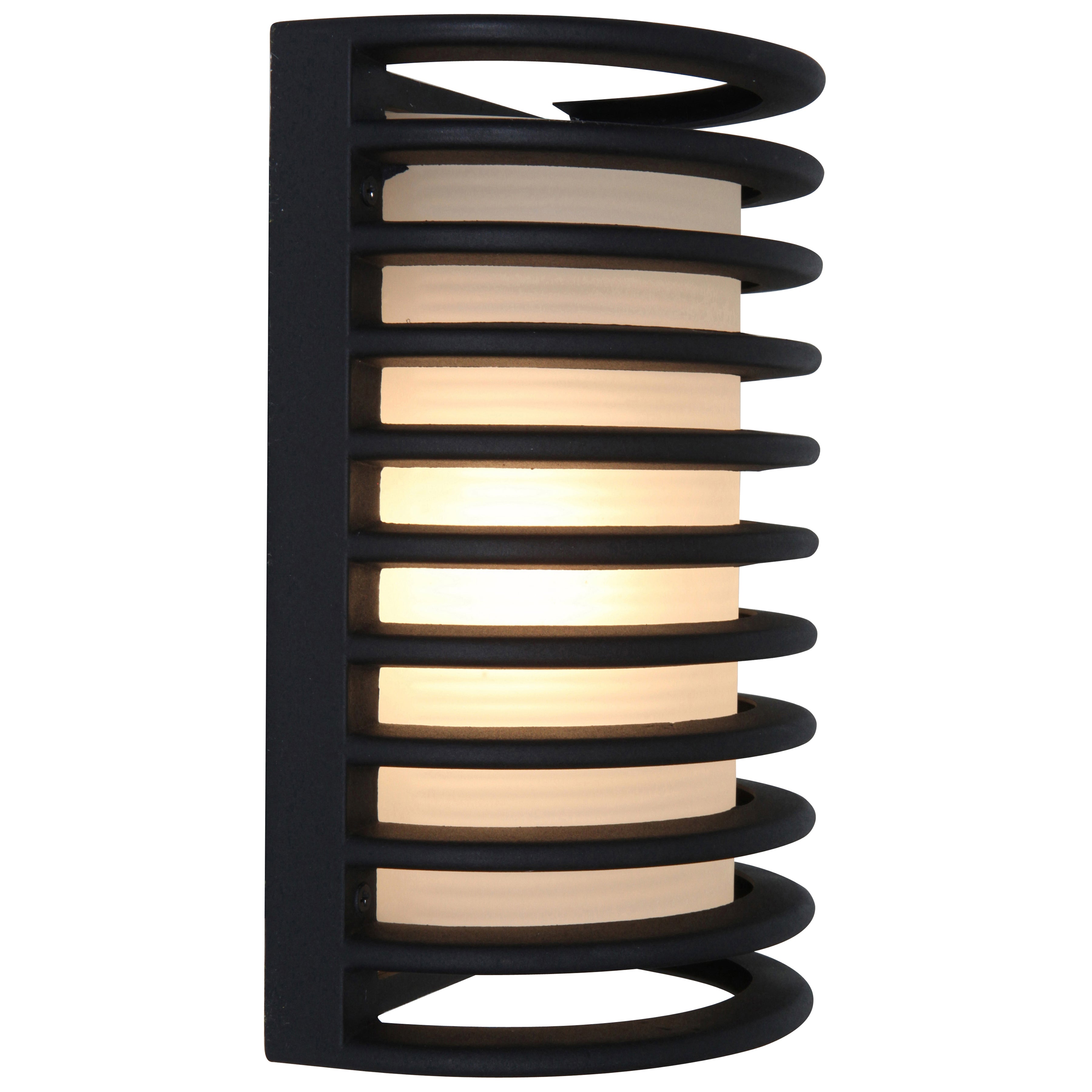 Bermuda 1 Light Outdoor Wall Mount, Black (20010MG)