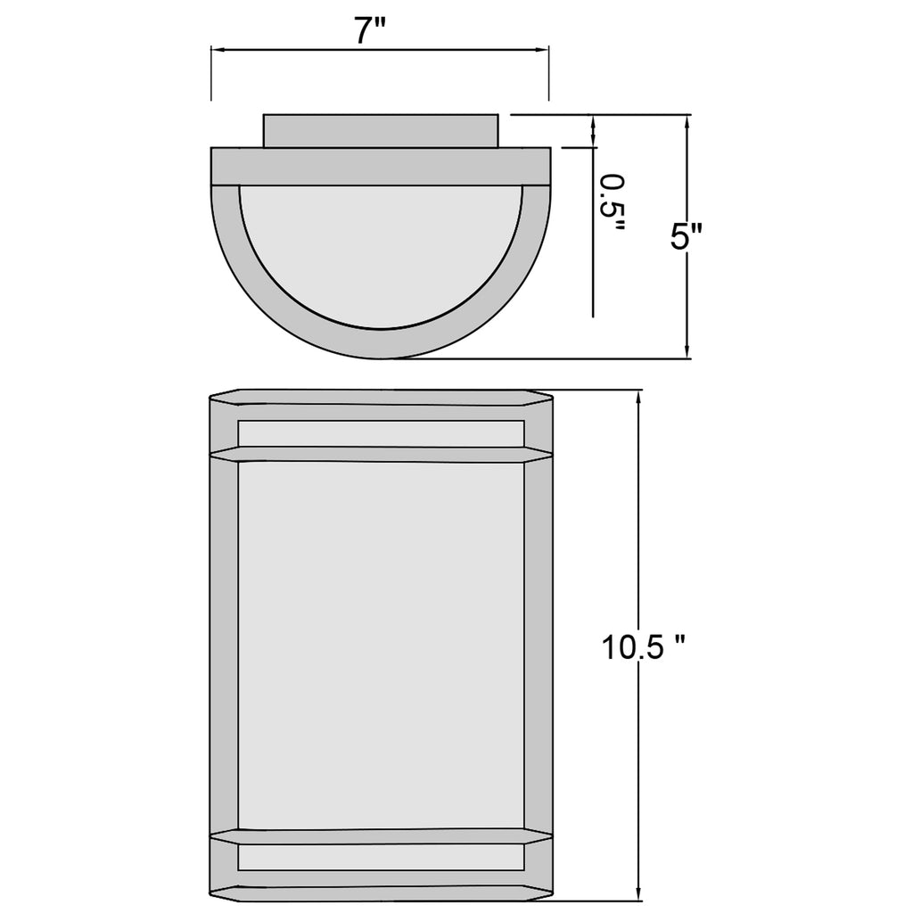 Access Lighting Nevis 1 Light Outdoor LED Wall Mount, Satin (20011LEDDMGLP), image 2