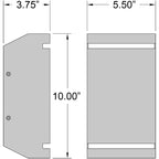 Access Lighting La Vida Bi-Directional Outdoor LED Wall Mount, Satin / 5.5", image 7