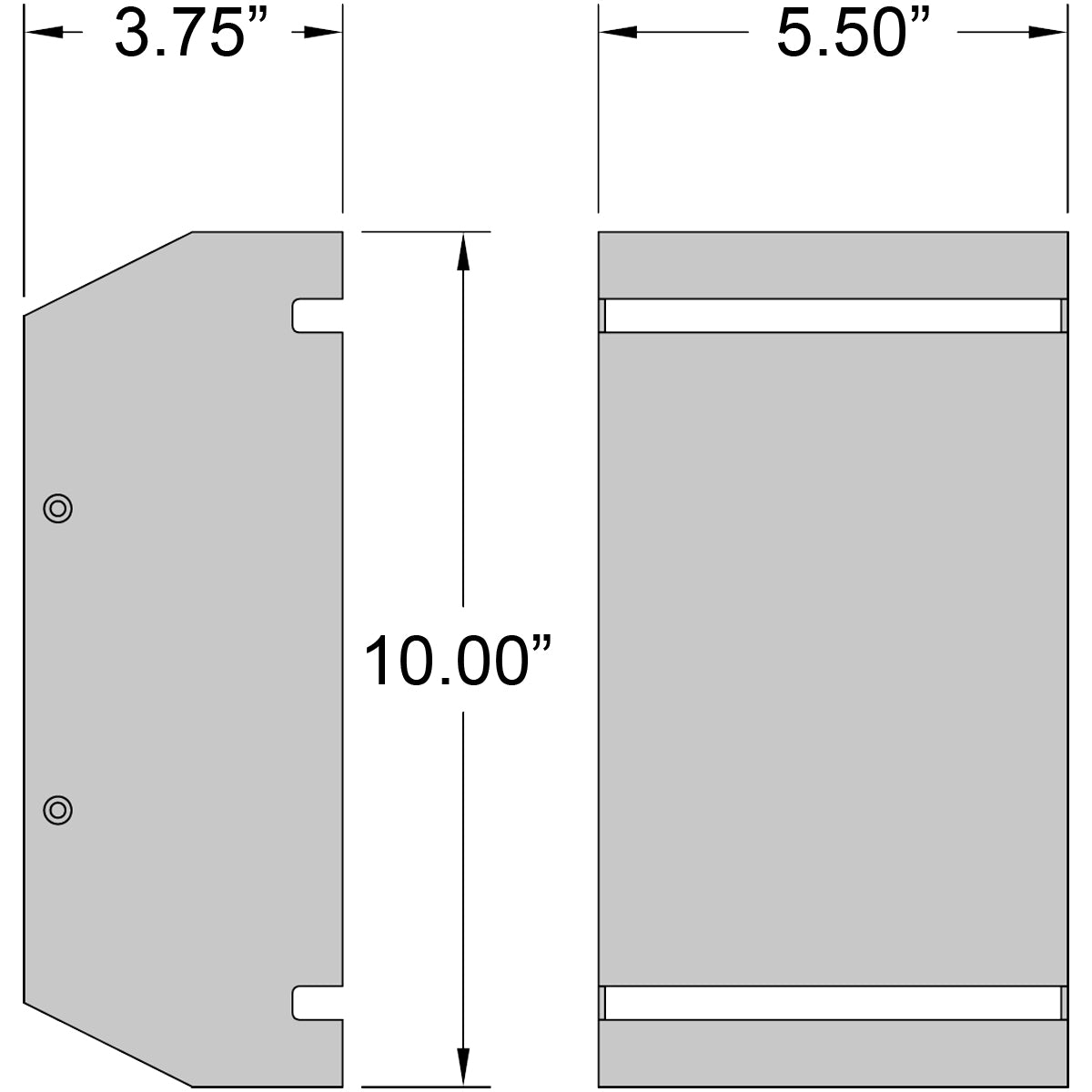 Access Lighting La Vida Bi-Directional Outdoor LED Wall Mount, Satin / 5.5", image 7