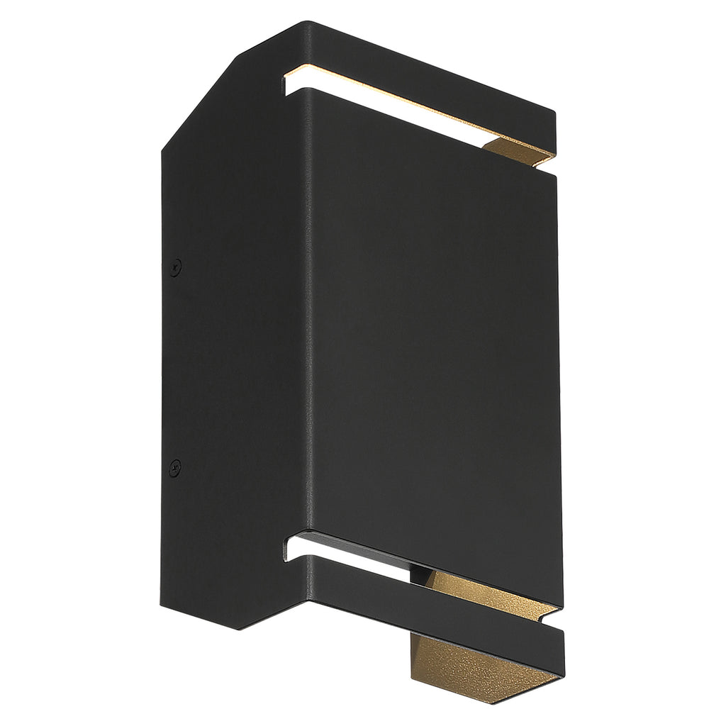 La Vida Bi-Directional Outdoor LED Wall Mount, Black / 5.5"