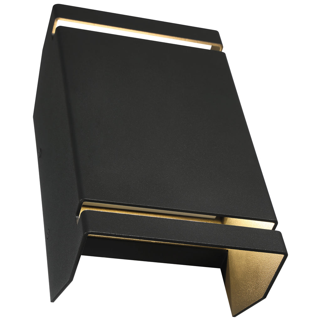 La Vida Bi-Directional Outdoor LED Wall Mount, Black / 5.5"