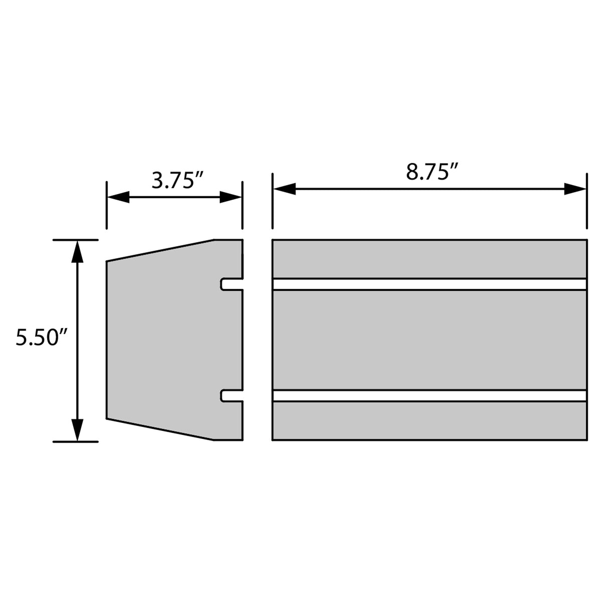 Access Lighting La Vida Bi-Directional Outdoor LED Wall Mount, Satin / 8.75", image 7