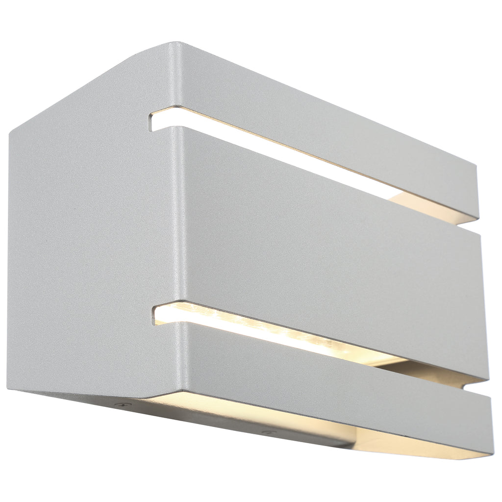 La Vida Bi-Directional Outdoor LED Wall Mount, Satin / 8.75"