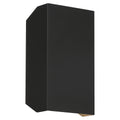 Amora Bi-Directional Outdoor LED Wall Mount, Black / 5.5"