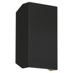 Amora Bi-Directional Outdoor LED Wall Mount, Black / 5.5"