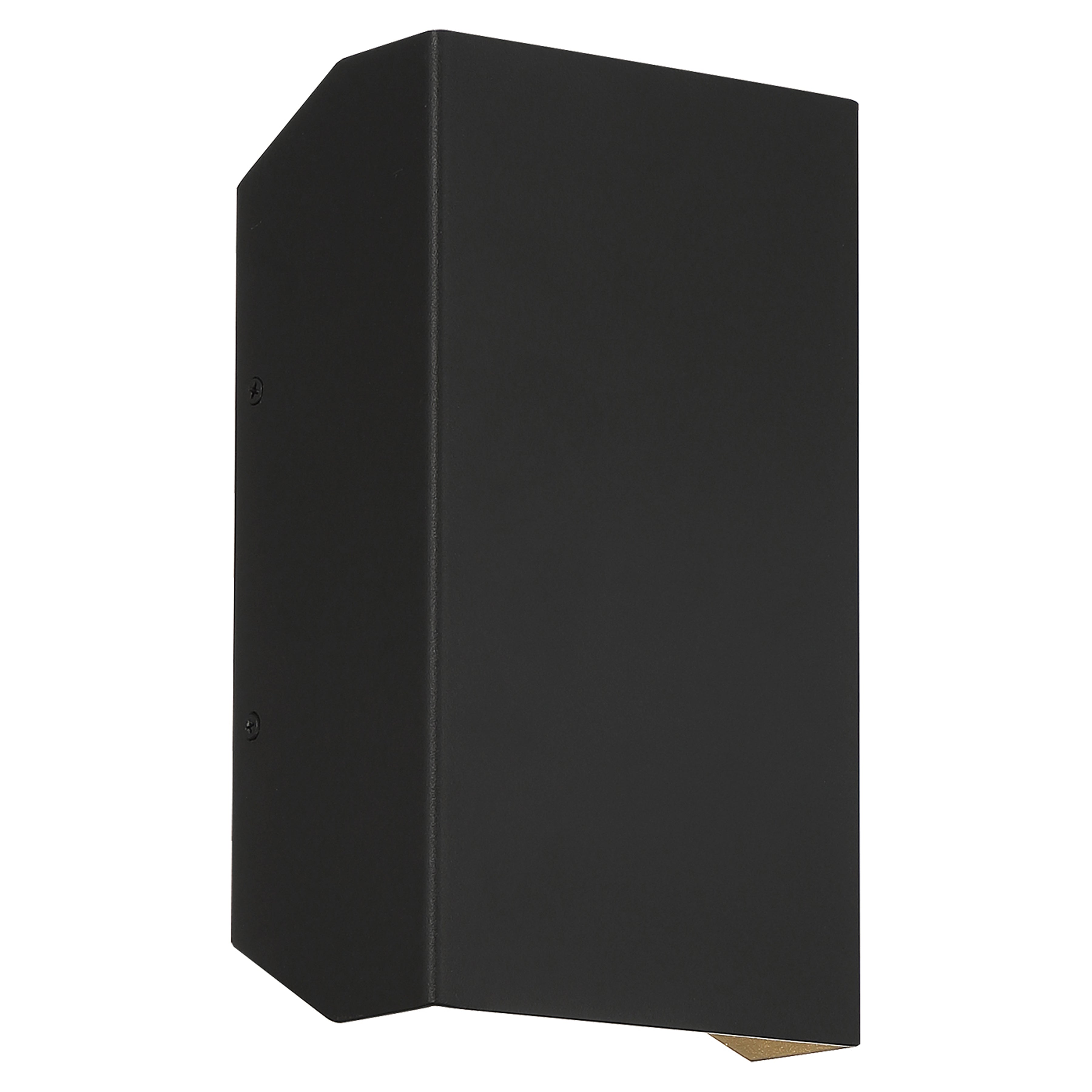 Amora Bi-Directional Outdoor LED Wall Mount, Black / 5.5"