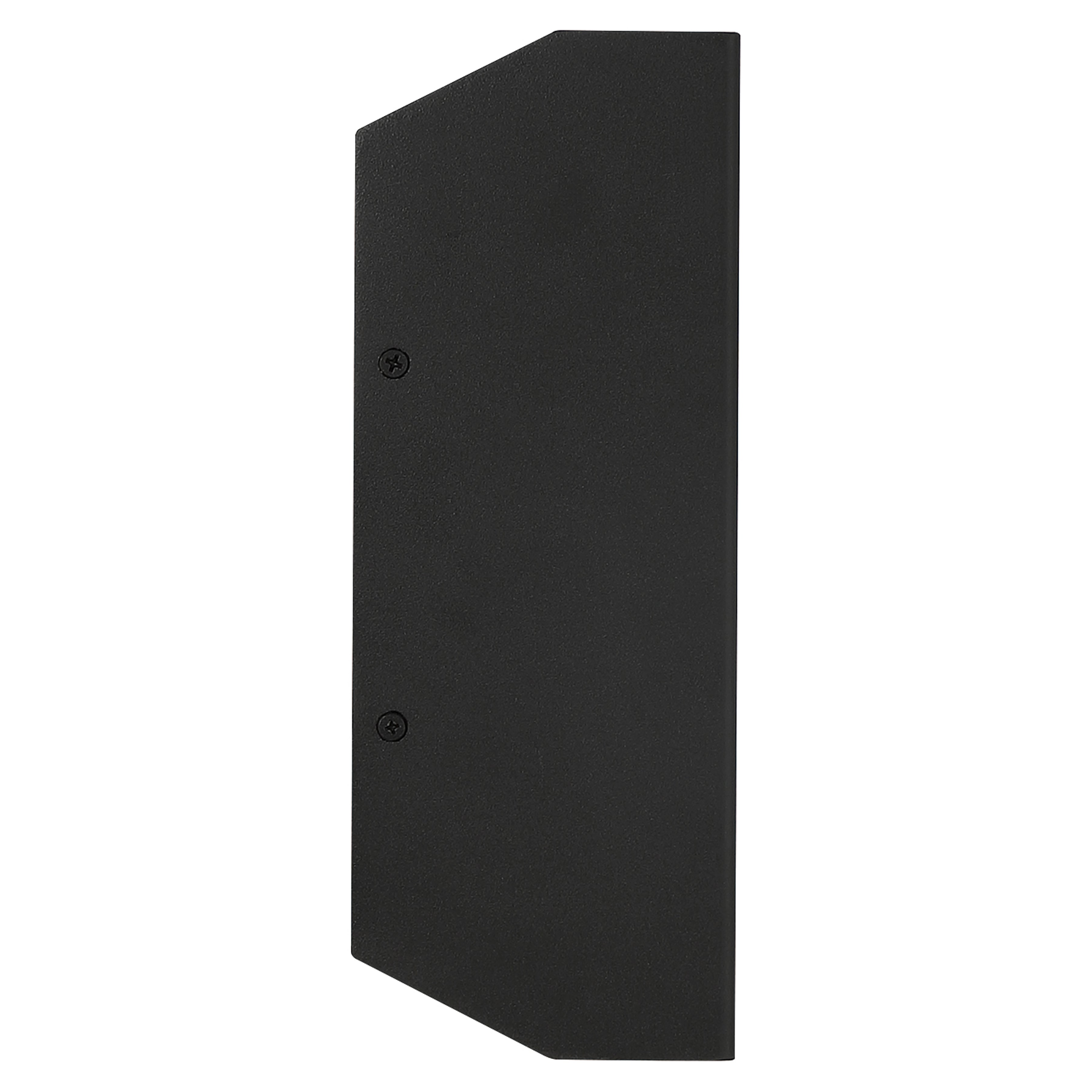 Amora Bi-Directional Outdoor LED Wall Mount, Black / 5.5"