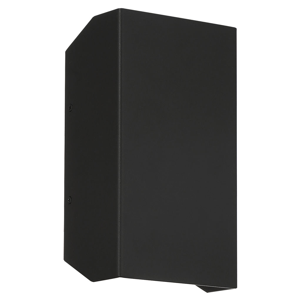 Amora Bi-Directional Outdoor LED Wall Mount, Black / 5.5"