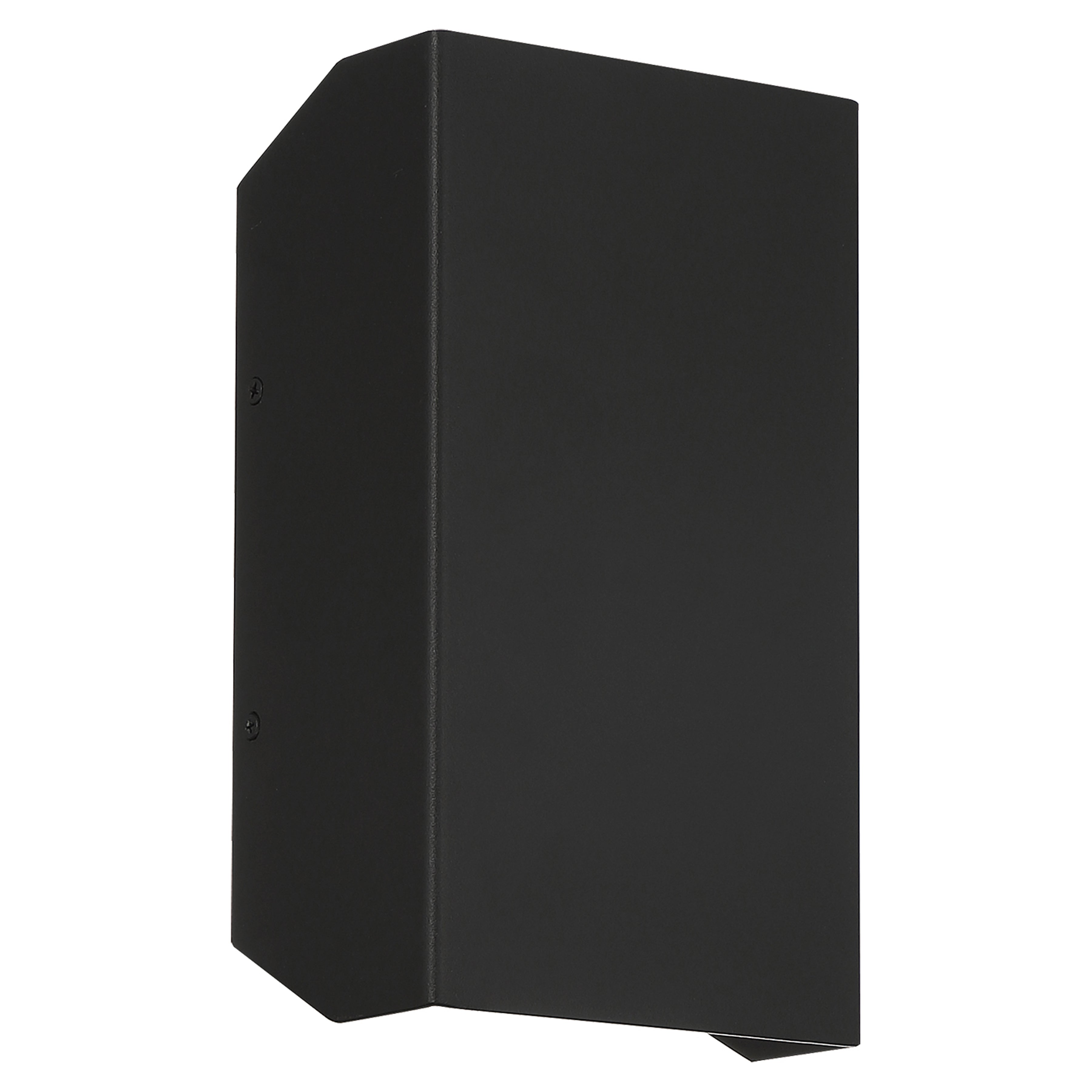 Amora Bi-Directional Outdoor LED Wall Mount, Black / 5.5"