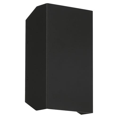 Amora Bi-Directional Outdoor LED Wall Mount, Black / 5.5"