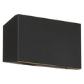 Amora Bi-Directional Outdoor LED Wall Mount, Black / 8.75"