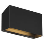 Amora Bi-Directional Outdoor LED Wall Mount, Black / 8.75"