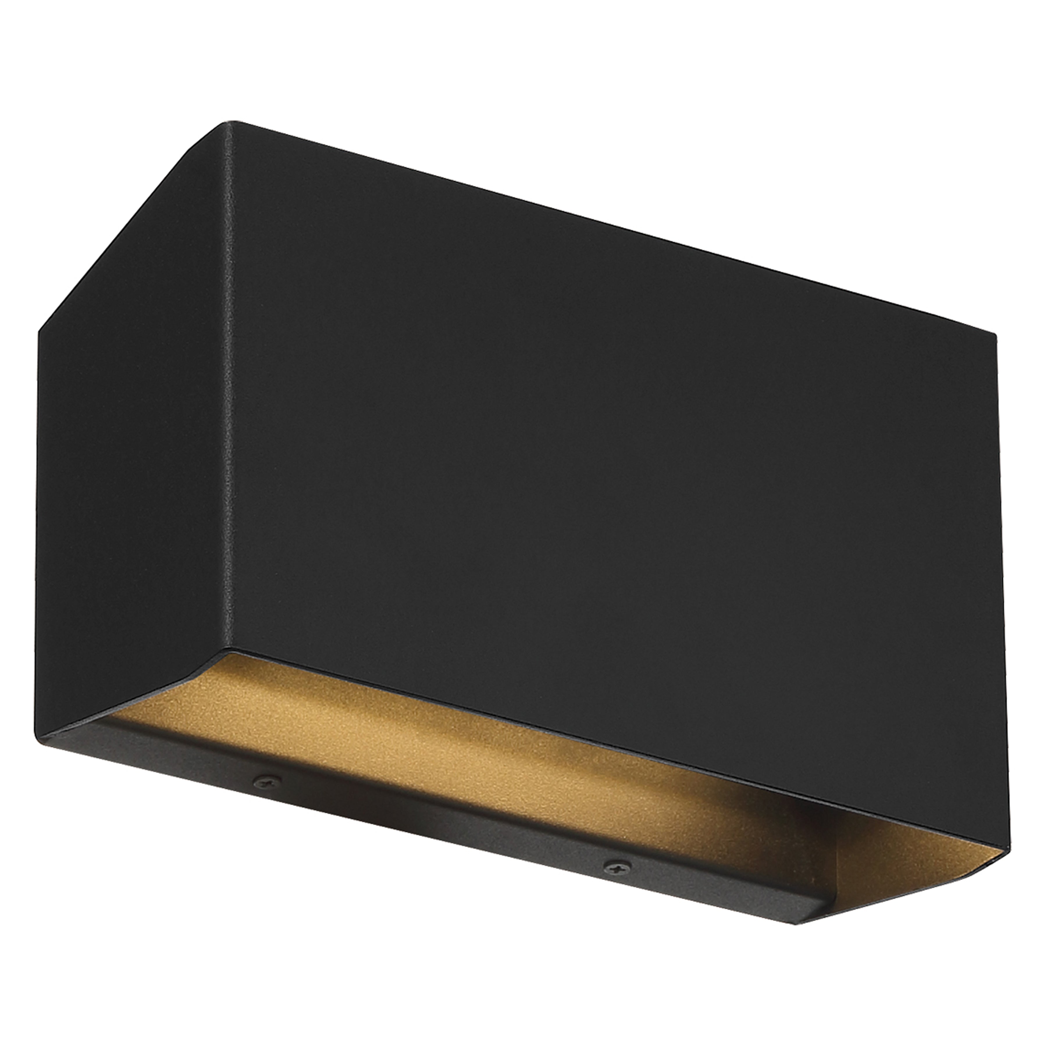 Amora Bi-Directional Outdoor LED Wall Mount, Black / 8.75"