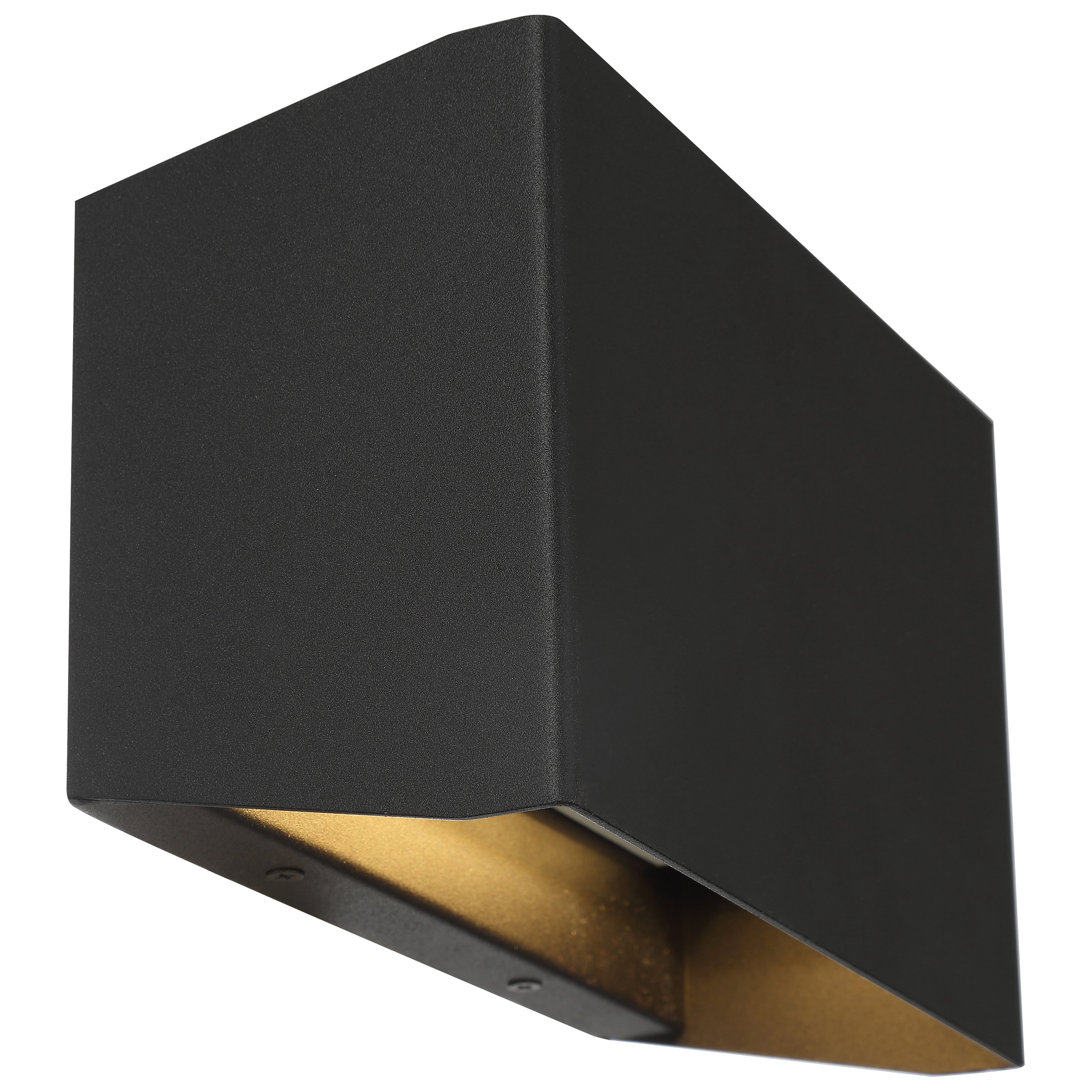 Amora Bi-Directional Outdoor LED Wall Mount, Black / 8.75"