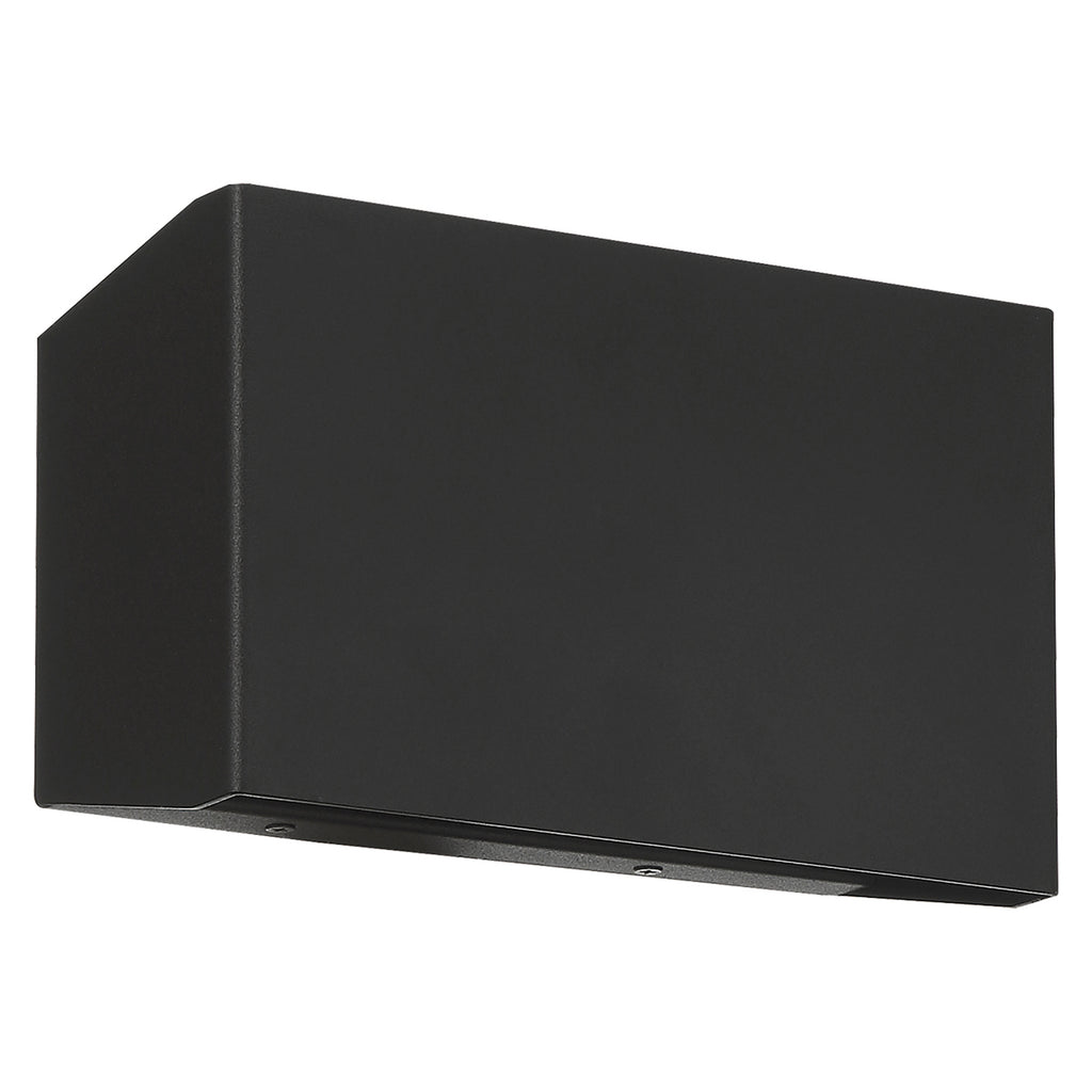 Amora Bi-Directional Outdoor LED Wall Mount, Black / 8.75"