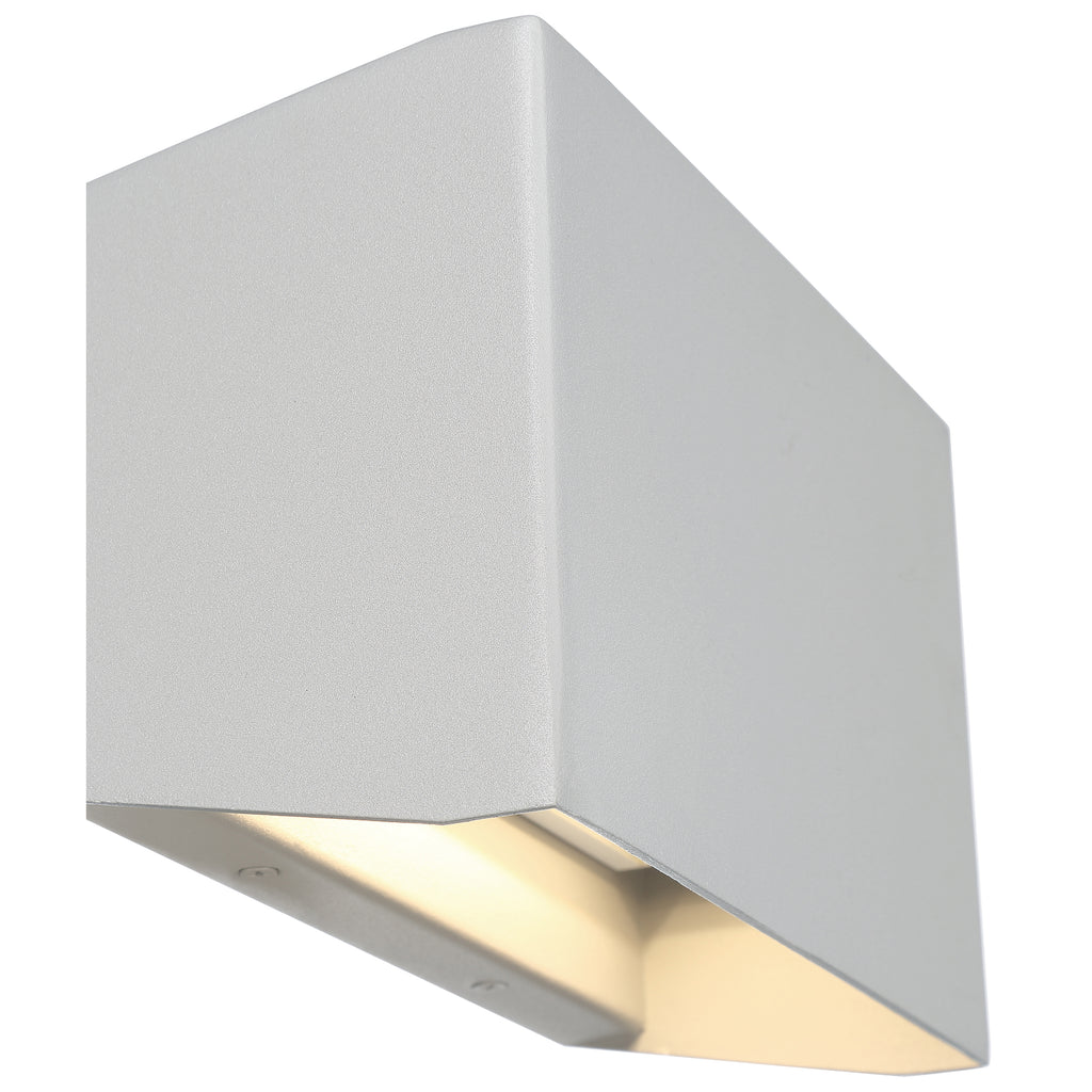 Amora Bi-Directional Outdoor LED Wall Mount, Satin / 8.75"
