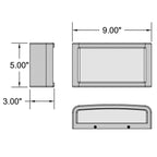 Access Lighting Malibu Outdoor LED Wall Mount, Satin, image 7