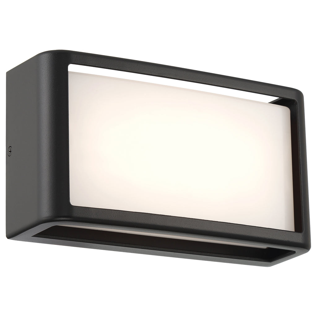 Malibu Outdoor LED Wall Mount, Black