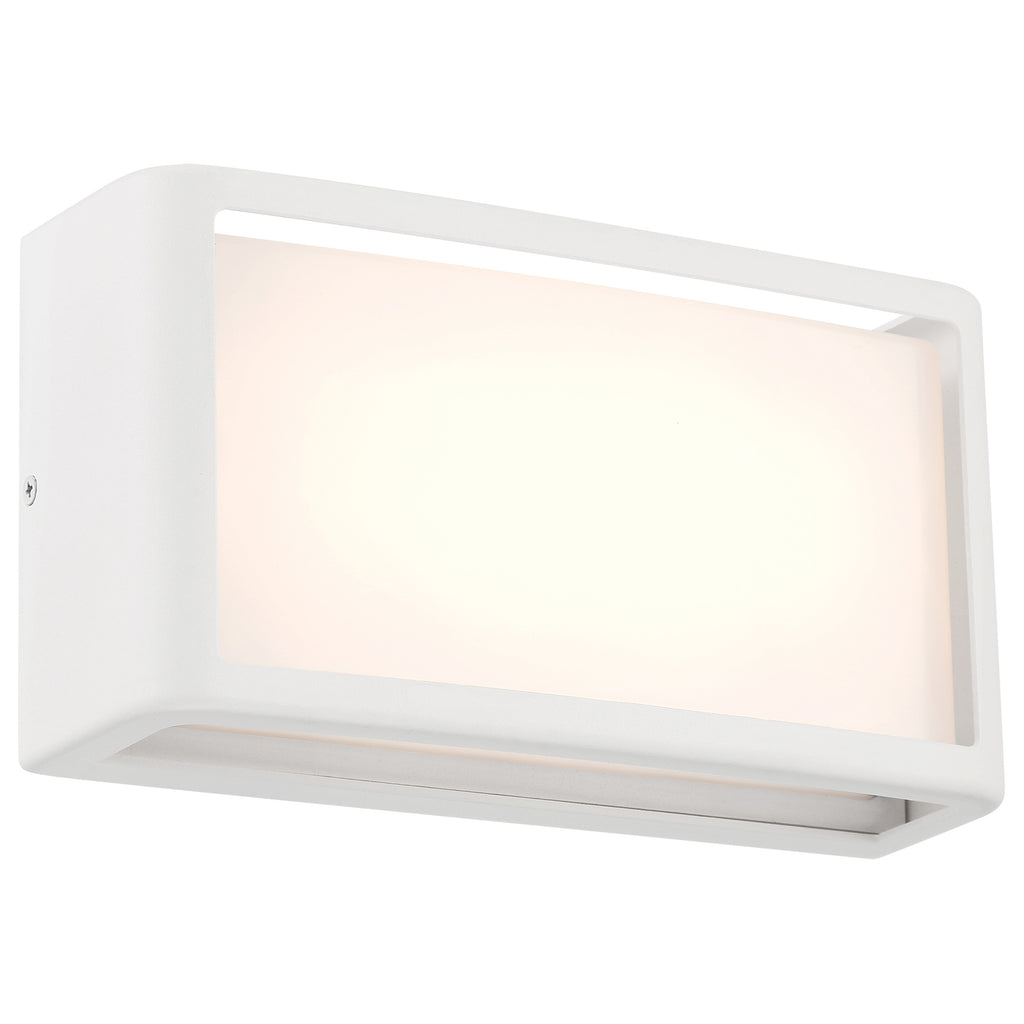 Malibu Outdoor LED Wall Mount, White
