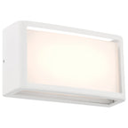 Malibu Outdoor LED Wall Mount, White
