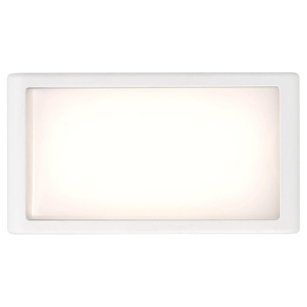 Malibu Outdoor LED Wall Mount, White