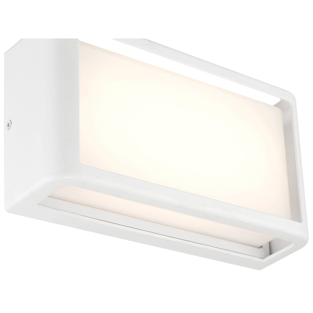 Malibu Outdoor LED Wall Mount, White