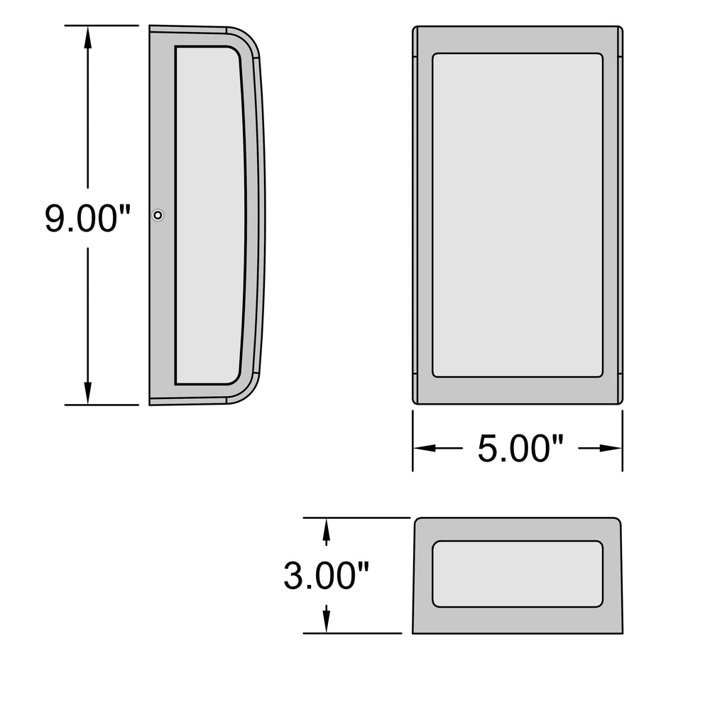 Access Lighting Montana Outdoor LED Wall Mount, White, image 8