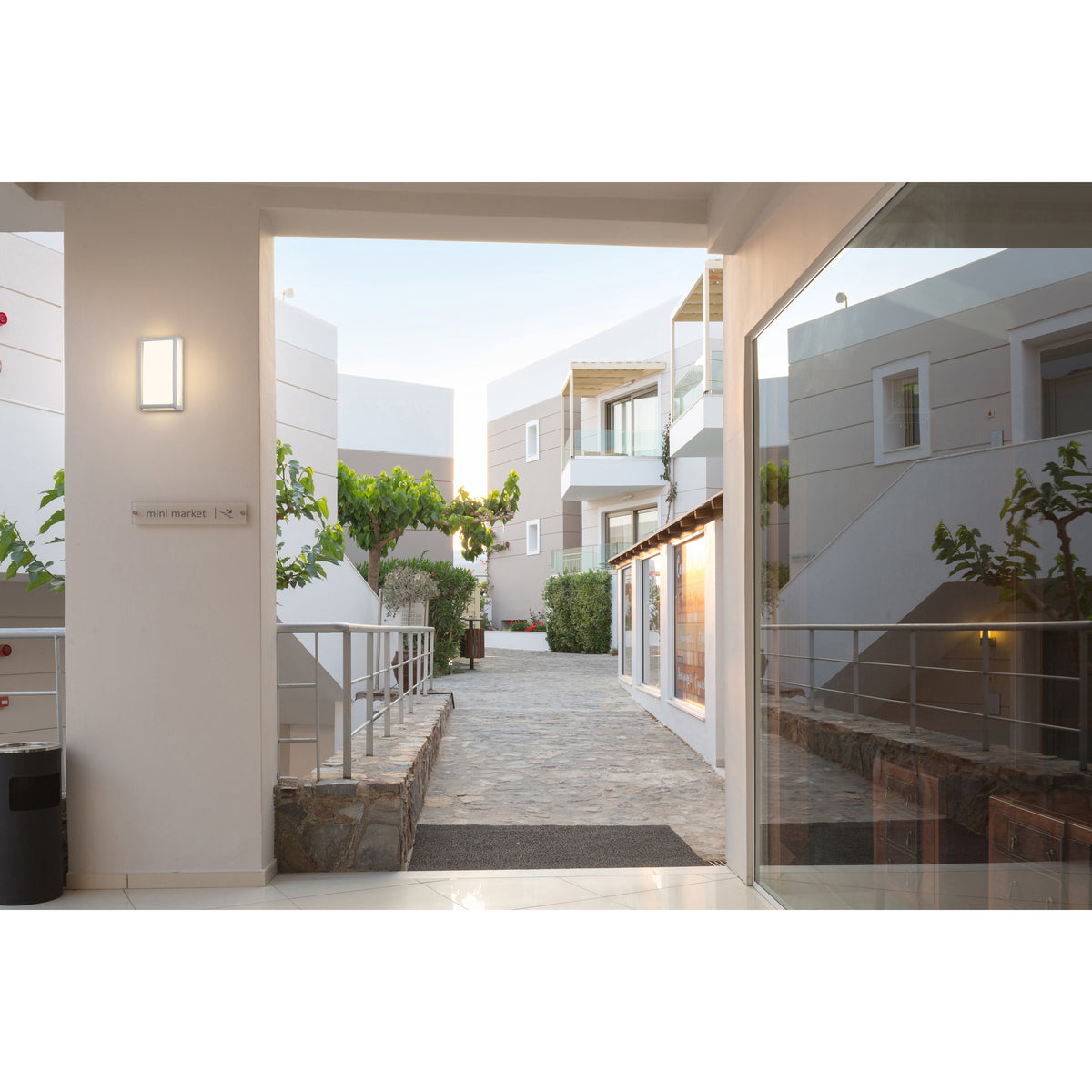 Access Lighting Montana Outdoor LED Wall Mount, White, image 7