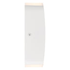 The Newport Bi-Directional Outdoor LED Wall Mount by Access Lighting features a white, slightly curved rectangular design that illuminates both the top and bottom edges.