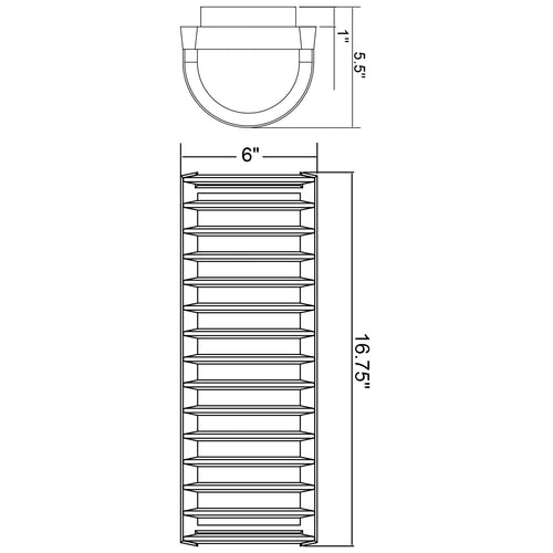 Access Lighting Bermuda 2 Light Outdoor LED Wall Mount, Bronze (20266LEDDMGLP), image 2