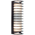 Bermuda 2 Light Outdoor LED Wall Mount, Bronze (20030LEDDMGLP)
