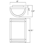 Access Lighting Nevis 2 Light Outdoor LED Wall Mount, Bronze (20031LEDDMGLP), image 2
