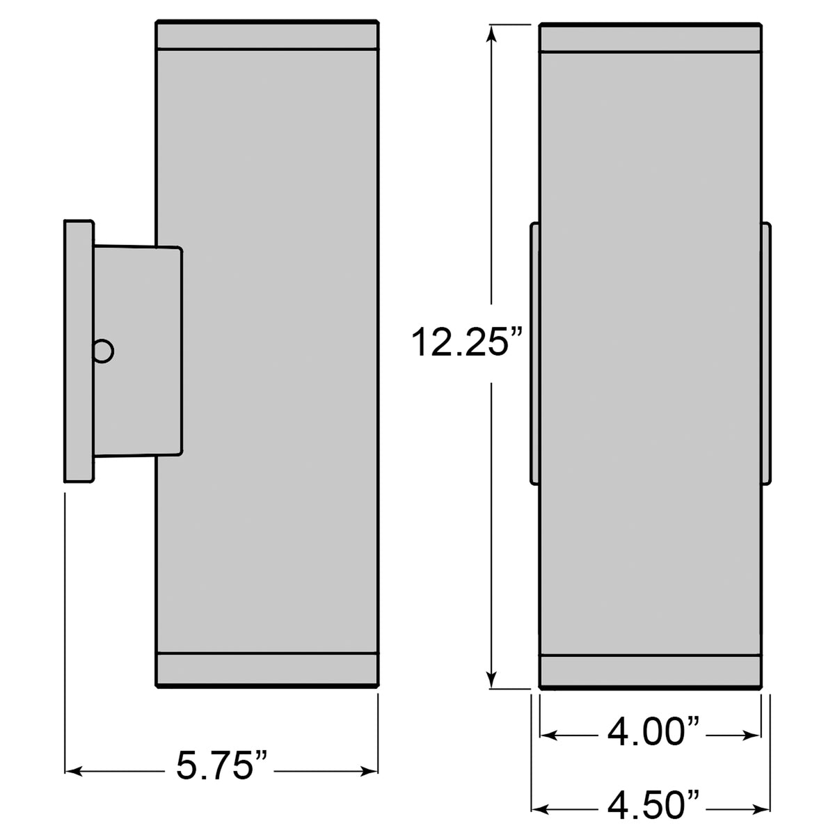 Access Lighting Sandpiper Bi-Directional Outdoor LED Wall Mount, Bronze, image 2