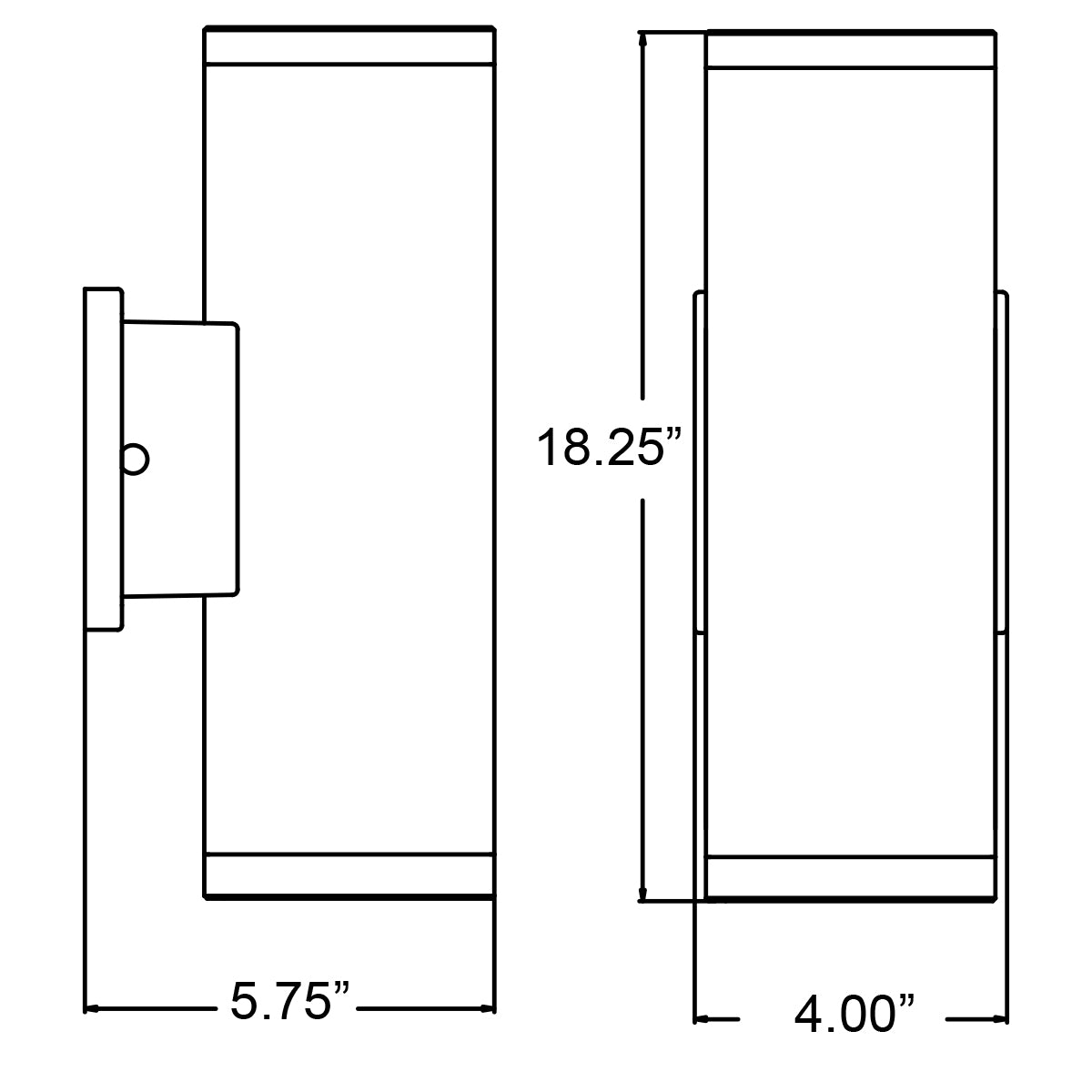 Access Lighting Sandpiper Bi-Directional Outdoor LED Wall Mount, Satin, image 3