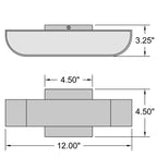 Access Lighting Montreal Bi-Directional Outdoor LED Wall Mount, Bronze, image 6