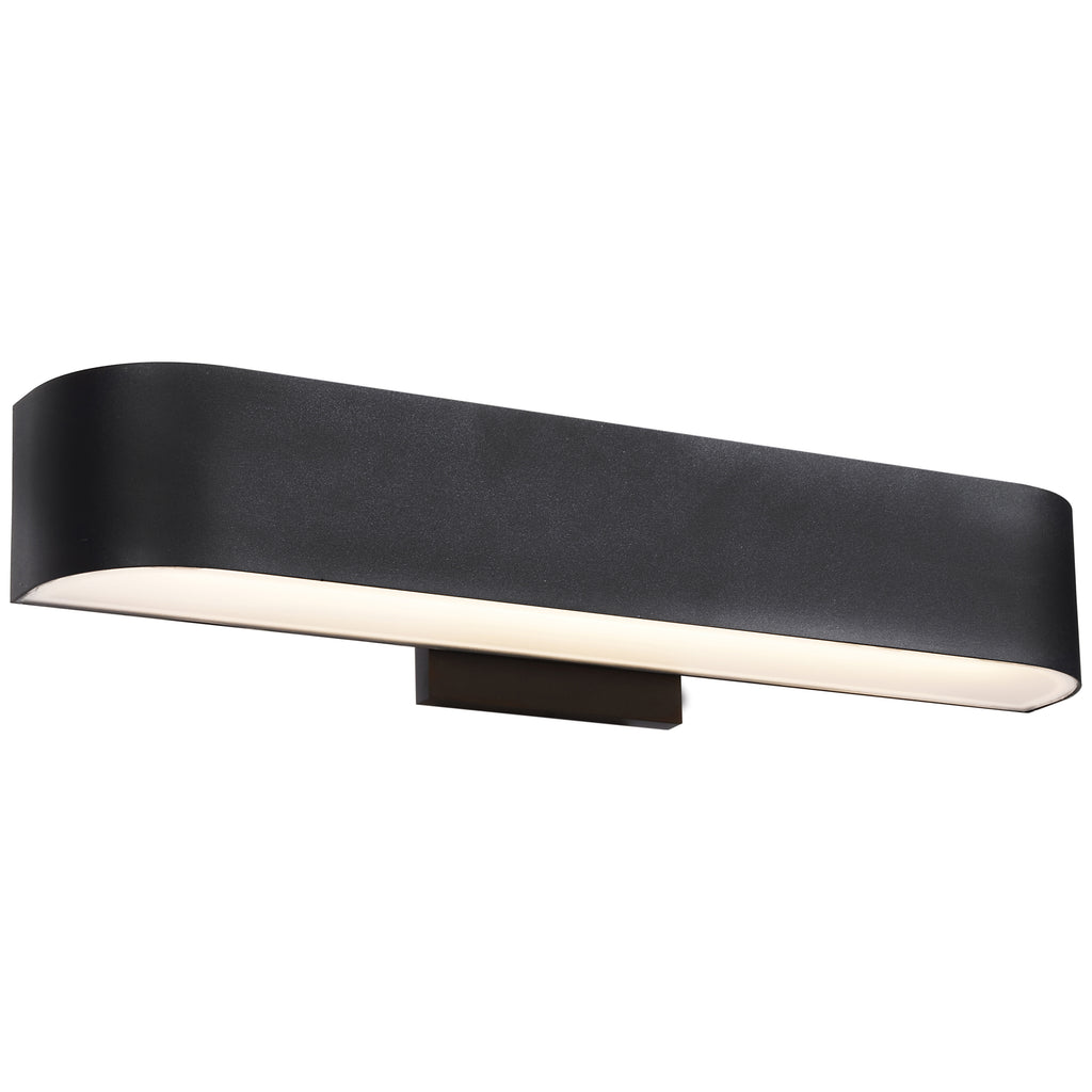 Montreal Bi-Directional Outdoor LED Wall Mount, Black