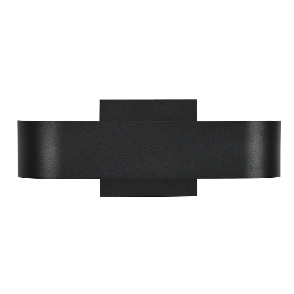Montreal Bi-Directional Outdoor LED Wall Mount, Black