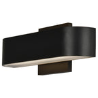 Montreal Bi-Directional Outdoor LED Wall Mount, Black