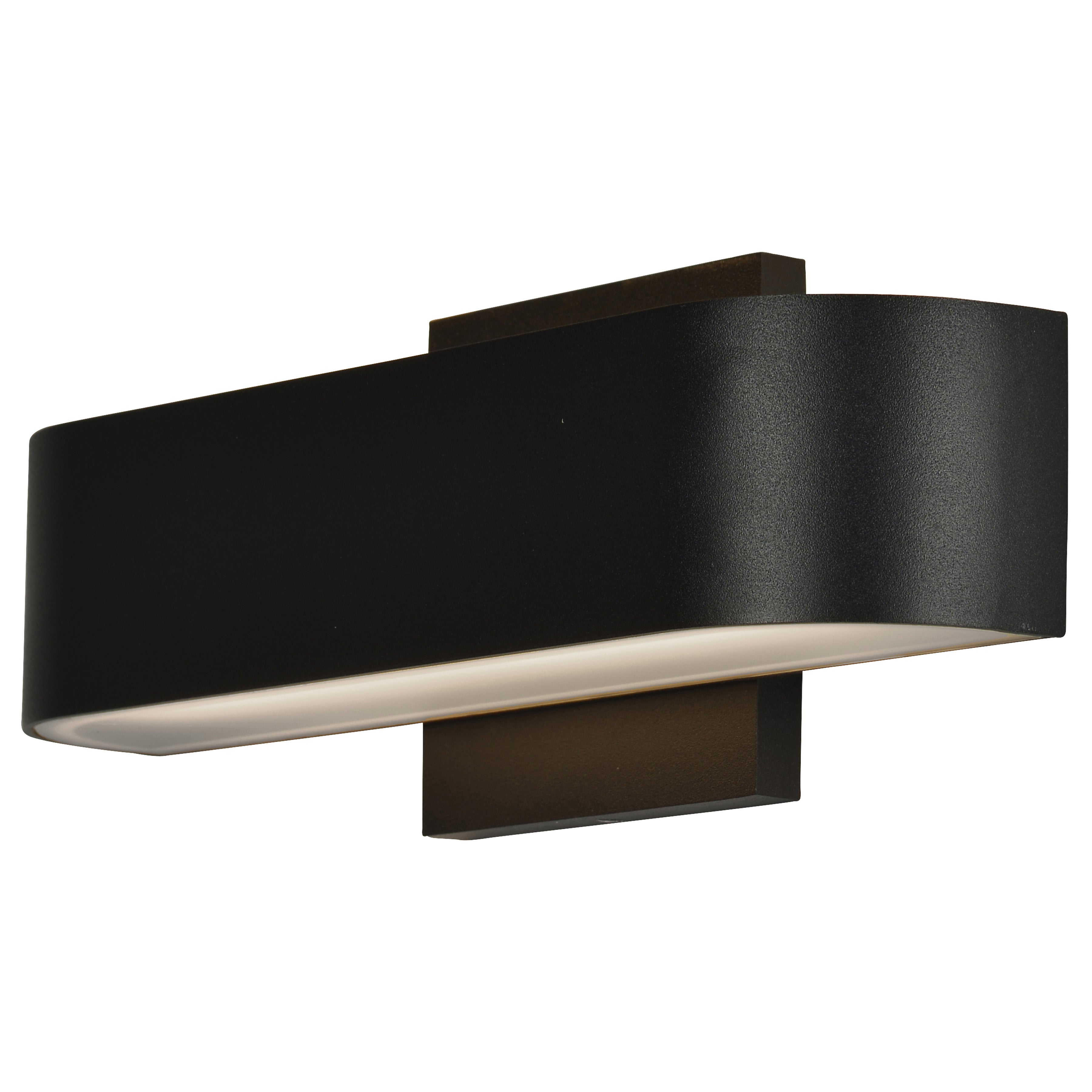 Montreal Bi-Directional Outdoor LED Wall Mount, Black