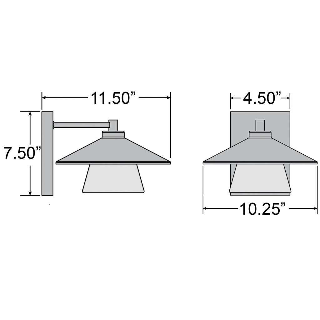 Access Lighting Silo Outdoor LED Wall Mount, Satin, image 7