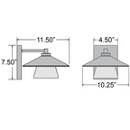 Access Lighting Silo Outdoor LED Wall Mount, Satin, image 7