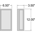 Access Lighting GEO Dual Voltage Outdoor LED Wall Mount, Black / 15W, image 8