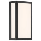 GEO Dual Voltage Outdoor LED Wall Mount, Black / 15W