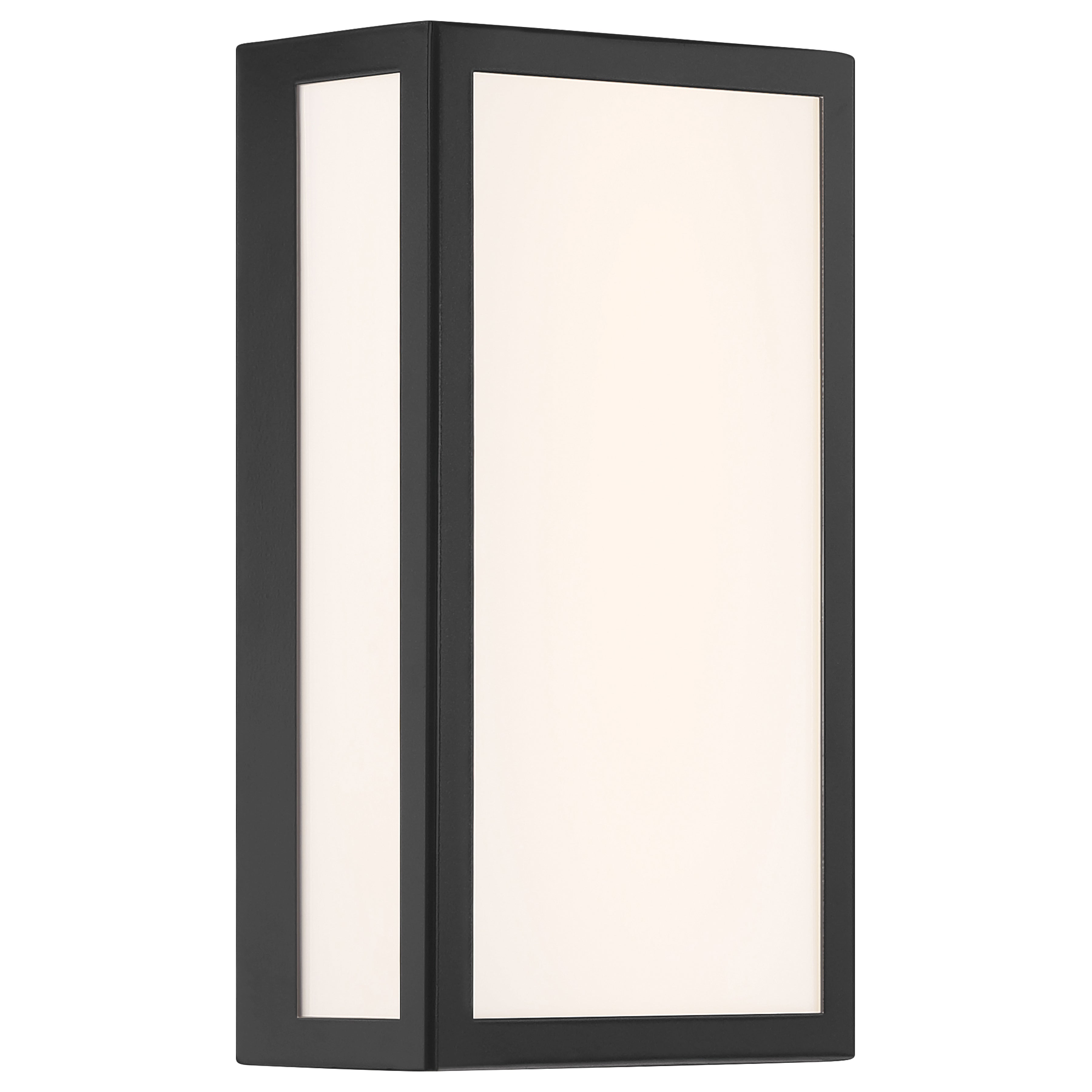 GEO Dual Voltage Outdoor LED Wall Mount, Black / 15W