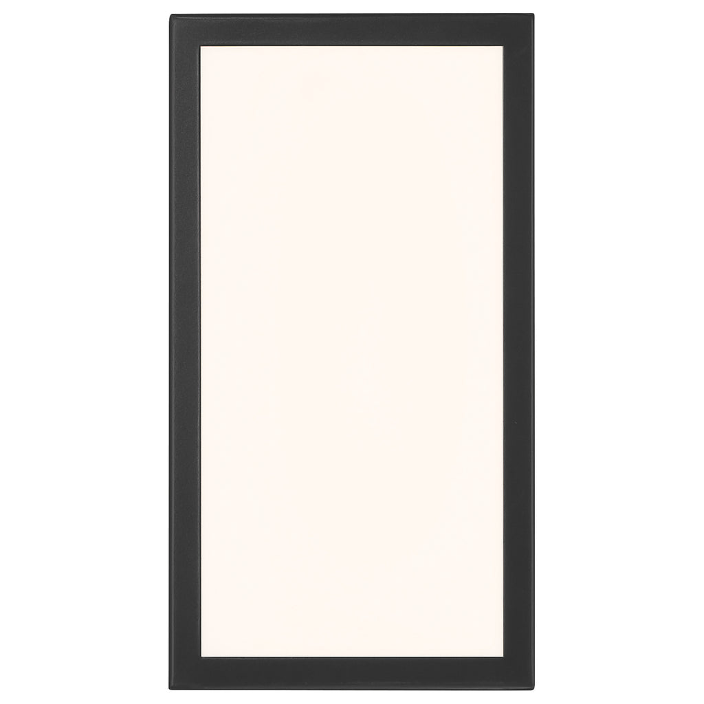 GEO Dual Voltage Outdoor LED Wall Mount, Black / 15W