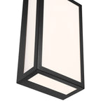 GEO Dual Voltage Outdoor LED Wall Mount, Black / 15W