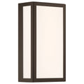 GEO Dual Voltage Outdoor LED Wall Mount, Bronze / 15W