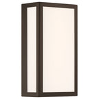GEO Dual Voltage Outdoor LED Wall Mount, Bronze / 15W